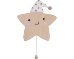 Baby's Only Houten wandlamp Ster Heaven - Muurlamp voor babykamer & kinderkamer - clay/warm linen - FSC-keurmerk - Duurzame ledverlichting - 25.000 branduren - Eenvoudig te bevestigen