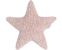 Baby's Only Kussen - Ster Teddy - Snow - Oud Roze