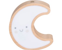 Baby's Only Nachtlampje Maan Wonder - Nachtlampje Babykamer - Lampje met USB-aansluiting - Gemaakt van hout met het FSC keurmerk - Met slaapmuziek
