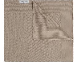 Baby's Only Newborn deken Grace - Baby deken met visgraat motief - Babydeken uit katoen en acryl - Voor de eerste 3 maanden - Beige - 65x75 cm