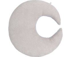 Baby's Only Sierkussen babykamer maan teddy Sense - Kiezelgrijs - 45x45 cm - Inclusief kussenvulling