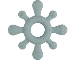 Baby's Only Siliconen baby bijtring - Bijtspeeltje blossom - Stonegreen - Baby cadeau