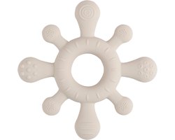 Baby's Only Siliconen baby bijtring - Bijtspeeltje blossom - Warm Linen - Baby cadeau