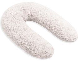 Baby's Only Voedingskussen Snow - Zwangerschapskussen - Zijslaapkussen - Lichaamskussen - Borstvoedingskussen - Zijligkussen - Wolwit - 160 cm - Extra zacht