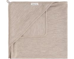 Baby's Only Wikkeldeken Merino Fine Meadow - Omslagdoek baby van 100% merinowol - Geschikt voor drie- en vijfpuntsgordel - Autostoel & Kinderwagen - Ecru - 75x75 cm