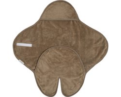 Baby's Only Wikkeldeken - Omslagdoek baby Cozy - Clay - Met voetjes - Geschikt voor drie- en vijfpuntsgordel - Geschikt als inbakerdoek - Extra zacht