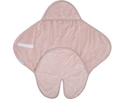 Baby's Only Wikkeldeken - Omslagdoek baby Cozy - Oud Roze - Met voetjes - Geschikt voor drie- en vijfpuntsgordel - Geschikt als inbakerdoek - Extra zacht