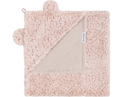 Baby's Only Wikkeldeken Snow - met oortjes - Oud Roze - 75x75 cm