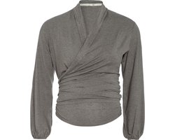 Baby's Only Zwangerschaps wikkeltop Glow - Zwangerschapstop gemaakt uit 96% viscose en 4% elastaan - Positiekleding voor 4 seizoenen - Hazel Brown - M