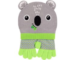Babyset Muts Handschoenen - Kinderaccessoires Set - Baby Verzorging - Meerkleurig Design - Maat 3-5 Jaar - Multicolor