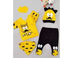 Babysetje 5-delig - Newborn kleding set/jongens - kraamcadeau- dad/mom