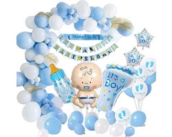 Babyshower 38-delig - Babyshower versiering - babyshower jongen - Babyshower ballonnen - Babyshower slinger - Babyshower decoratie - Mom to be - Its a boy - babyshower