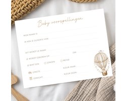 Babyshower invulkaarten 10 stuks | invulkaarten babyshower | babyshower | gender reveal | invulkaarten gender reveal | babyshower voorspellingskaarten | babyshower kaarten | babyshower spelletjes | babyshower meisje | babyshower jongen | beer