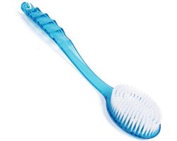 Bad Borstel met Lange Steel en Scrubber - Huid Massage Douche Borstel - Body Borstel Voor Rug Peeling - Badkamer Accessoires