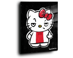 Bad Kitty from Amsterdam - Meerdere kleuren - Canvas 30 x 40 cm Wi