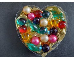 bad parels 21 stuks 7 verschillende soortjes - geschenkje voor elke gelegenheid -badparels voor het bad - voedend voor de huid
