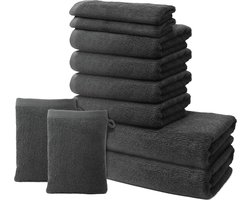 Bad Set - 2 Badhanddoeken 70x140cm + 4 Handdoeken 50x100cm + 2 Gastendoekjes 30x50cm + 2 Washandjes 15x20cm - 100% Premium Katoen - 500g/m2