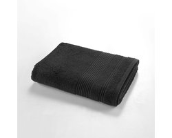 Badhanddoek - Douchehanddoek Handdoek - Badkamer Ontspanning - Zachte Katoen Satijn - 70 x 130 cm - Zwart