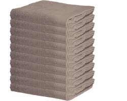 Badhanddoeken - 50x100 - Taupe - 10 stuks