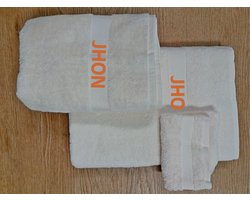 badhanddoeken set geborduurd