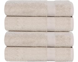 Badhanddoeken Set - Handdoeken Set Katoen - Badkamer Ontspanning - 100% Katoen Zachtheid - 686 x 1372 cm - Steen