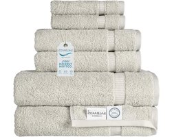 Badhanddoeken Set - Luxe Handdoeken - Badkamer Comfort - 100% Turks Katoen - 6-Delige Set - Steen