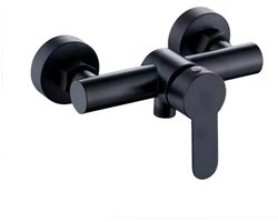 Badkamer 304 roestvrij staal badkamer douchekranen drievoudige badkraan wandmontage en koude mengkraan sproeier G1/2in douchekop