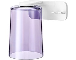 Badkamer Bekers - Mondwaterbeker Set - Hygiënisch Opbergen - Omgekeerd Ophangsysteem - 11 x 11.5 cm - Paars