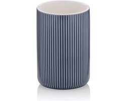 Badkamer Drinkbeker, Keramiek, Rook Blauw - Kela | Ava