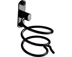 Badkamer Föhn Houder - Haardroger Rek - Badkamer Organisatie - Universele Compatibiliteit - 13 x 9 x 9 cm - Zwart