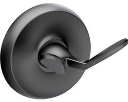 Badkamer Haak - Wandhaak Robe - Handdoeken Ophangen - Handgemaakt Messing - 7 x 5.9 x 7 cm - Mat Zwart