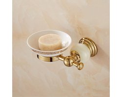 Badkamer Hanger - Zeepbakje Muur - Zeep Opbergen - Roestvrij Staal - Dikke Ontwerp - Goud