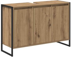 Badkamer kast | Badkamermeubel Ambachtelijk eiken 90 x 30 x 60 cm Bewerkt hout