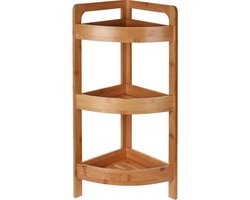 Badkamer kast - Badkamerrek - bamboe - 3 Laags - 23x61cm