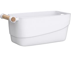 Badkamer-Organizer bakjes-manden-Organiser Opberg-badkamer-Box Container Voor keuken-Box Container Voor keuken-5 liter wit plastic-wit