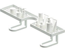 Badkamer Organizer - Kraan Plank - Ruimte Besparen - Boorvrije Installatie - 50 cm - Wit