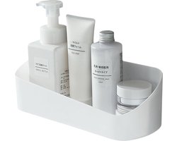 Badkamer Plank - Zelfklevende Douche Organizer met Afvoerlade - Muurbevestiging Zonder Boren - Heavy Duty PVC voor Keuken en Slaapkamer