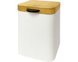 Badkamer prullenbak - 3 l - hangend - wit