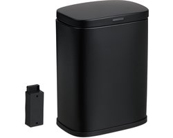 badkamer prullenbak - hangend - 3 l - softclose - binnenemmer - toilet - zwart