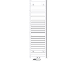 Badkamer radiator middenaansluiting 400x1500 mm wit recht met LuxeBath universele aansluitset