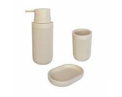 Badkamer set - 3-delig - beige