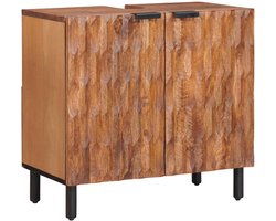 Badkamer Sets | Opbergkast met opslag Acacia Bruin Winish Massief Mango Hout