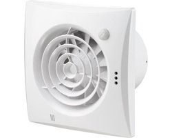 Badkamer - Toilet - Ventilator Quiet Ø100mm | zeer stil | (25dB) met kogellager, timer en bewegingsmelder