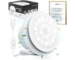 Badkamer Ventilator Afzuigventilator met Licht - Verbeterde Krachtige Ventilatie - 60 Lumen - ≤34 dB - Eenvoudige Installatie op Ramen Plafonds Muren - Ideaal voor Badkamers Keukens Garages