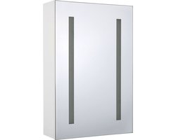 Badkamer wandkast met spiegel LED CAMERON 40 cm 60 cm Wit