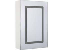 Badkamer wandkast met spiegel LED CONDOR 40 cm 60 cm Wit