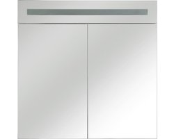 Badkamer wandkast met spiegel LED JARAMILLO 60 cm 60 cm Wit