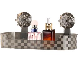 Badkamer Wandplank - Douche Organizer - Opbergen Badkamer - Verplaatsbaar Zonder Schade - 27.7 cm Lengte - Grijs