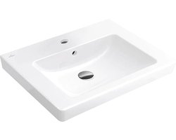 Badkamer Wastafel - Waskom Keramiek - Dagelijks Gebruik - Wandmontage Systeem - 600x470 mm - Wit