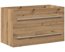 Badkamer Wastafelkast | badkamerkast | Wastafelmeubel | Wastafel onderkast Artisan Oak 80x38,5x48 cm Engineered Wood